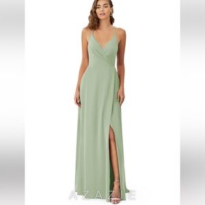 Azazie Bridesmaid Dress in Eucalyptus